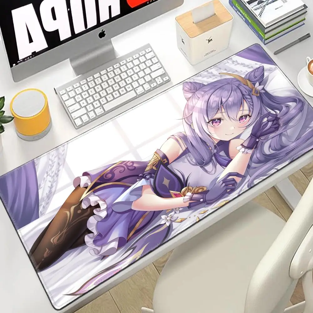 

Genshin Impact Keqing Mousepad Large Gaming Mouse Pad LockEdge Thickened Computer Keyboard Table Desk Mat