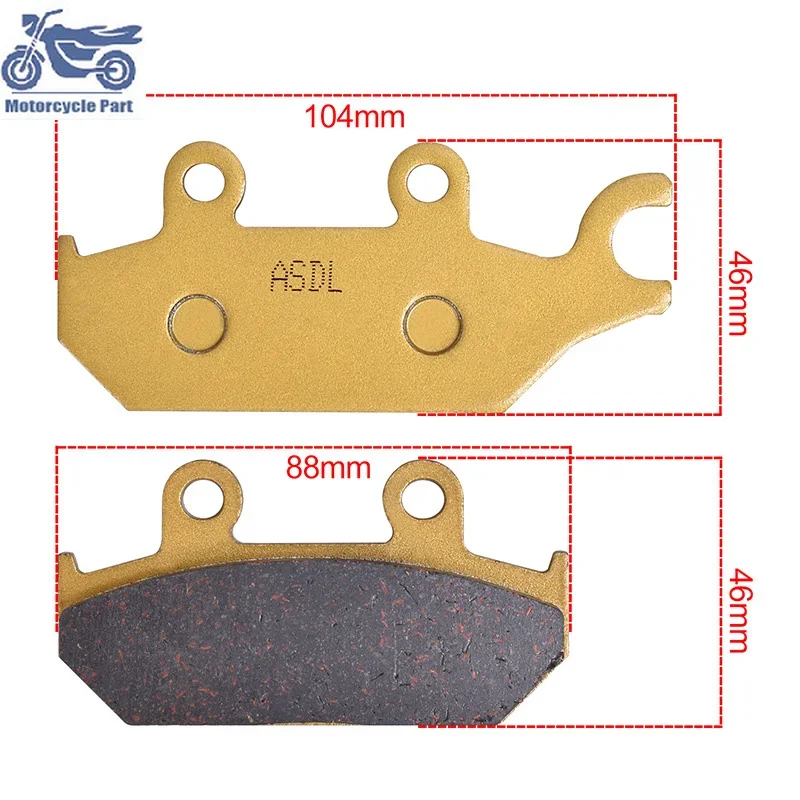 Motorcycle Front and Rear Brake Pads set For YAMAHA XT 600 E 1992-1994 XT600 XT600E 1995-2003 XTZ660 Tenere 1991-1998