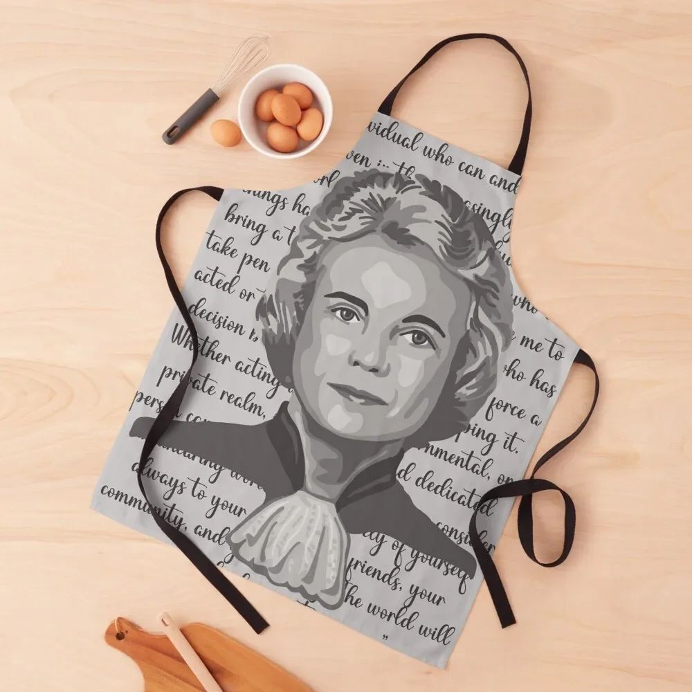 

Sandra Day O'Connor Portrait and Quote Apron Home Cleaning Cute Kitchen Accessories kitchen jacket woman Household Items Apron