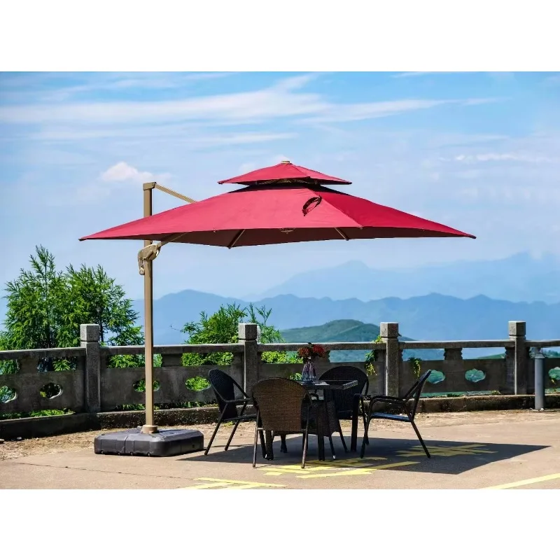 Modern Windproof Roman Beach Umbrella Manufacturer's Cheap Stock Banana Umbrella for Wedding Outdoor Furniture