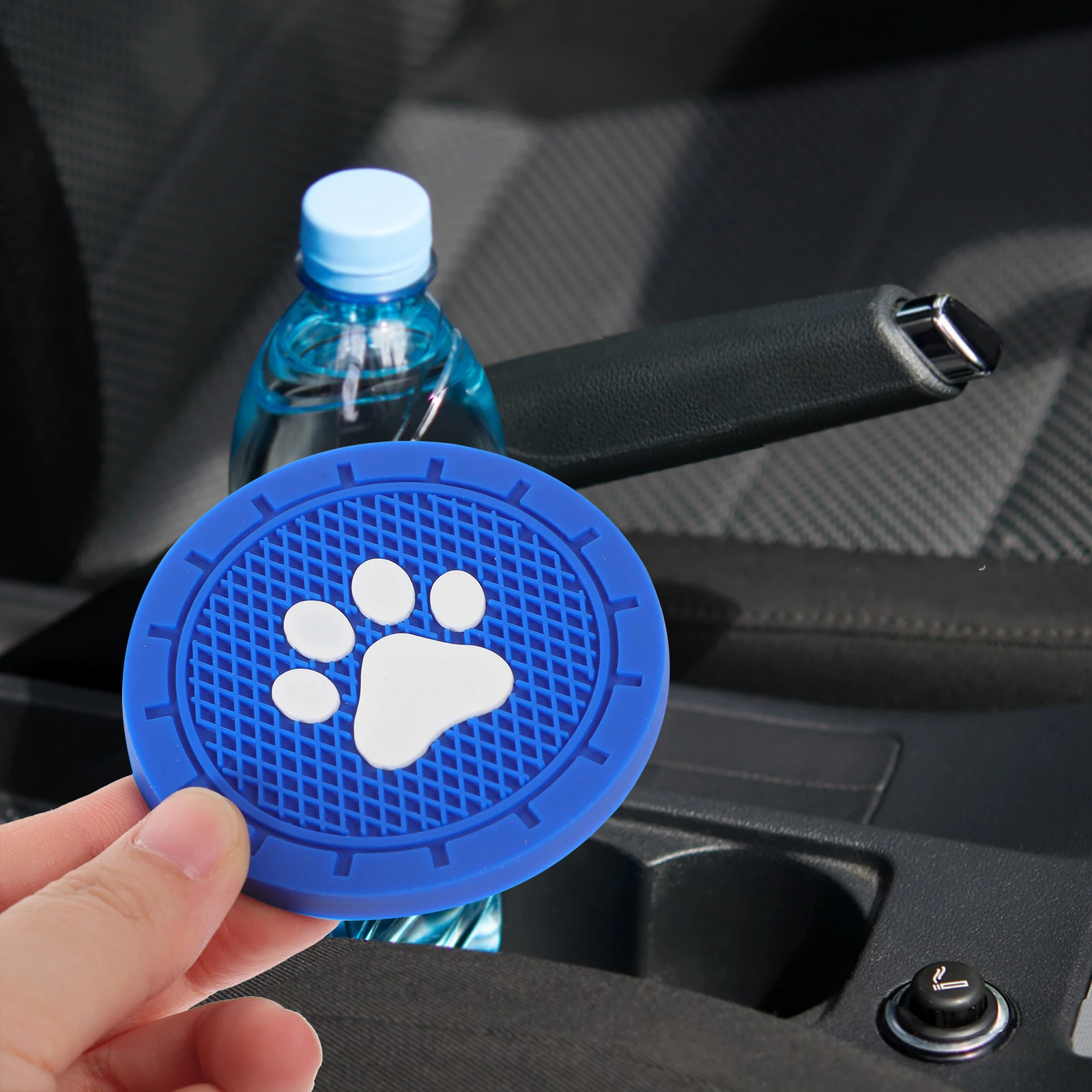 

4 Pcs Car Coaster Cup Coasters Auto Holder Insert Mats for Suv Pvc Accessory