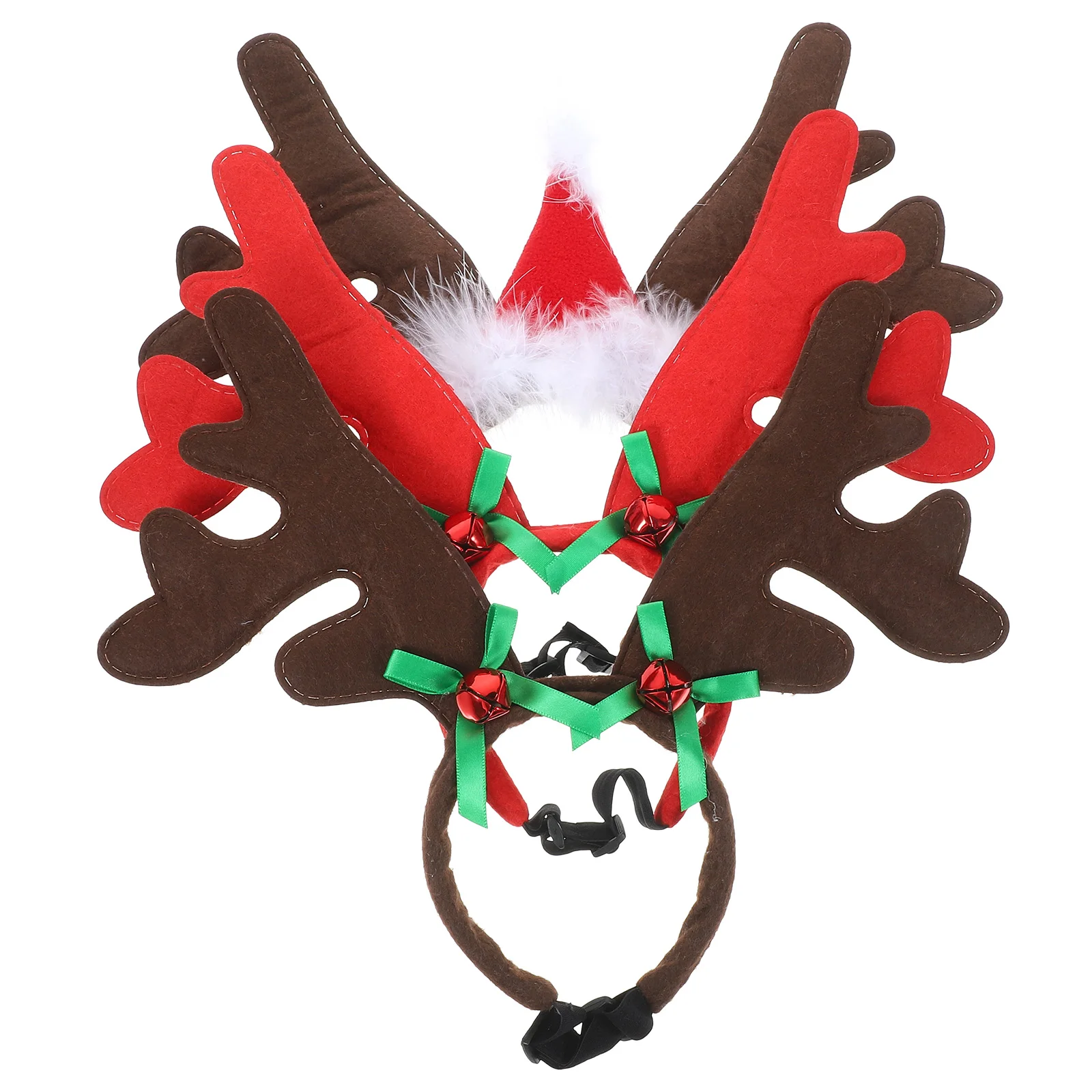 

3Pcs Christmas Pet Hat Soft Dog Deer Antlers Headbands Dog Christmas Outfit Party Supplies Accessories Costume Headdress
