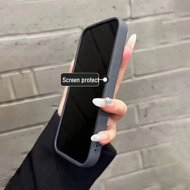 Coque Dark Cat Ghost Phone Case For iPhone 17 16 15 Pro Max 14 13 12 11 7 8 15 16 14 Plus 16E 17E X XS XR TPU Anti-fall Cover view 4