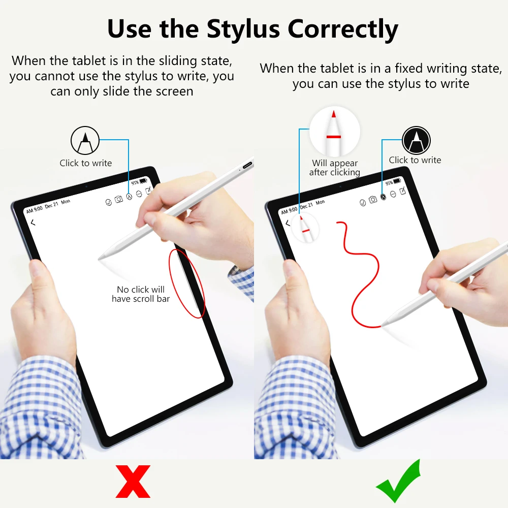 Universal Stylus Pen for Android IOS Touch Screen Capacitive Pen for iPad for Apple Pencil Drawing Pen For Huawei Xiaomi Phone