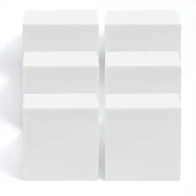 6 قطع مكعبات إسفنجية فارغة ناعمة كبيرة غير مطلية كتلة إسفنجية يدوية لتزيين حفلات الزفاف ومشاريع فنية للعطلات