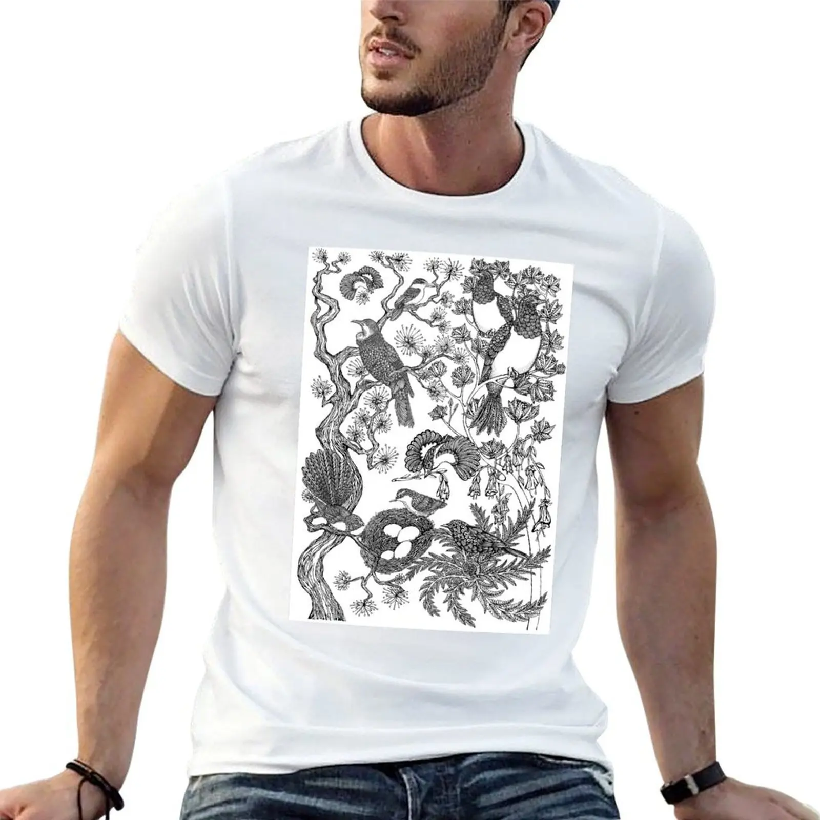 

New Zealand native birds T-Shirt t shirt personalised cotton t shirts high quality T-Shirt