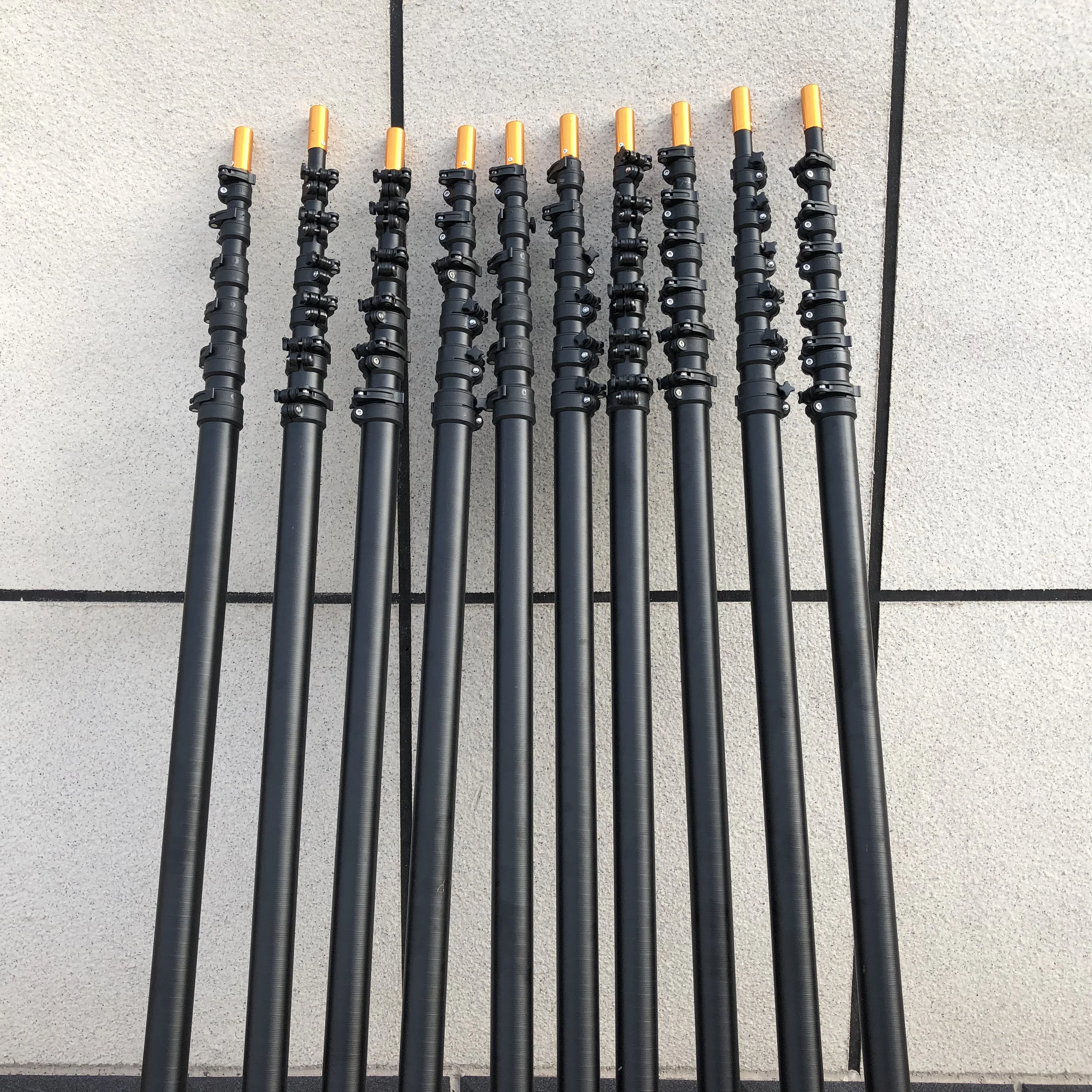 Poste telescópico de fibra de carbono de 80 pies para palmera para cosecha de nueces Areca, poste de cosecha de coco