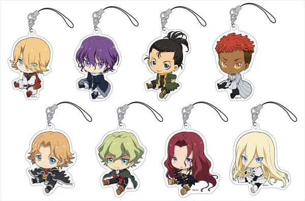 Anime The Heroic Legend of Arslan Keychain Cosplay Pendant Acrylic Key Chain Keyring friend Fans Gift