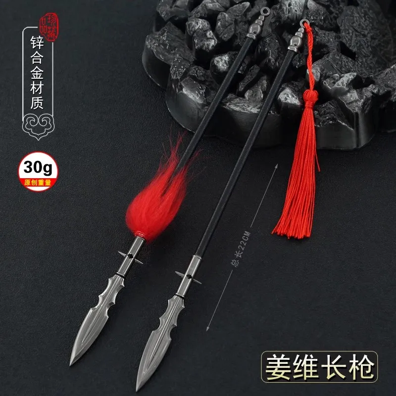 1/6 Soldier Miniature Cold Weapons Jiang Wei Long Spear High Quality Model Toy Fit 12'' Action Figure Body In Stock