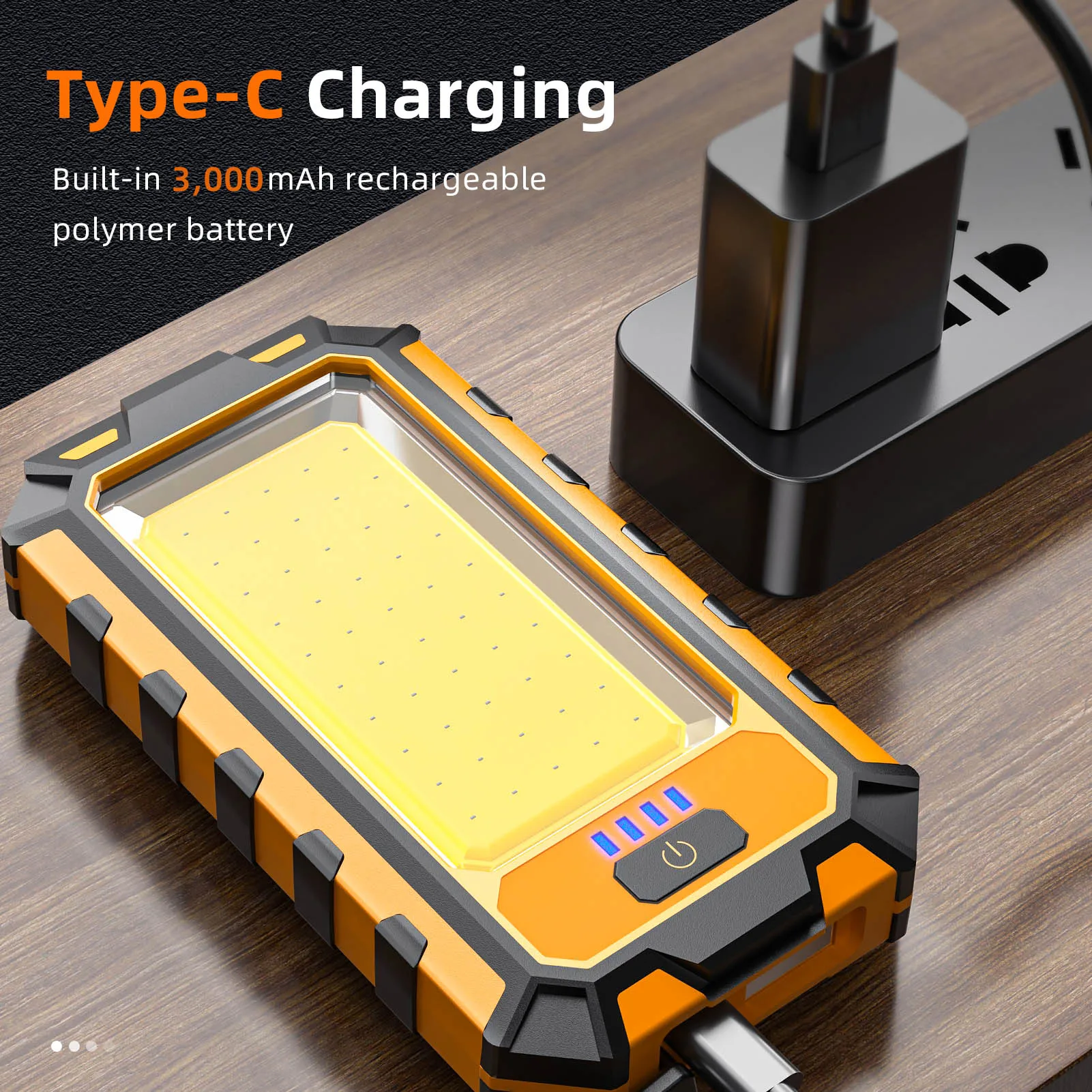 G25 COB Torcia da lavoro Torcia impermeabile multifunzione ricaricabile tramite USB C Luce