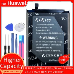 Battery For Huawei P9 P8 P10 Lite Plus P20 Pro Honor 10 9 8 Lite 7 6 7i Mate 10 20 Pro V10 X RS HB366498ECW Replacement Bateria