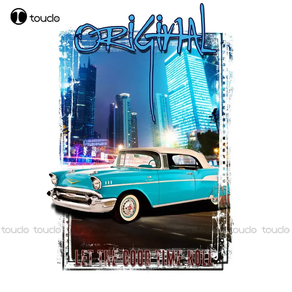 T Shirts Fashion  T-Shirt American Classic Muscle Car Bel Air 1957 Auto Youngtimer Oldtimer Herren Custom Aldult Teen Unisex