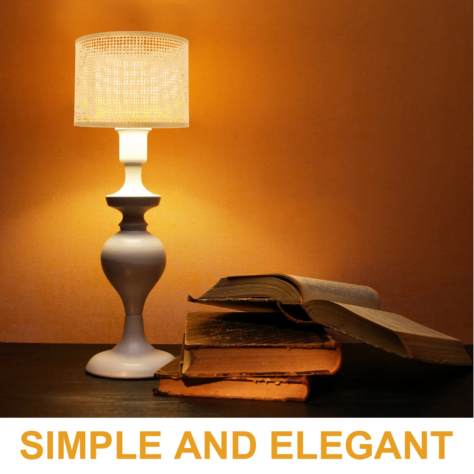 

Rattan Lampshade Delicate Bamboo Woven Light Cover Decorative Soft Lighting Lamp Shade Decor Rattan Lamp Cover