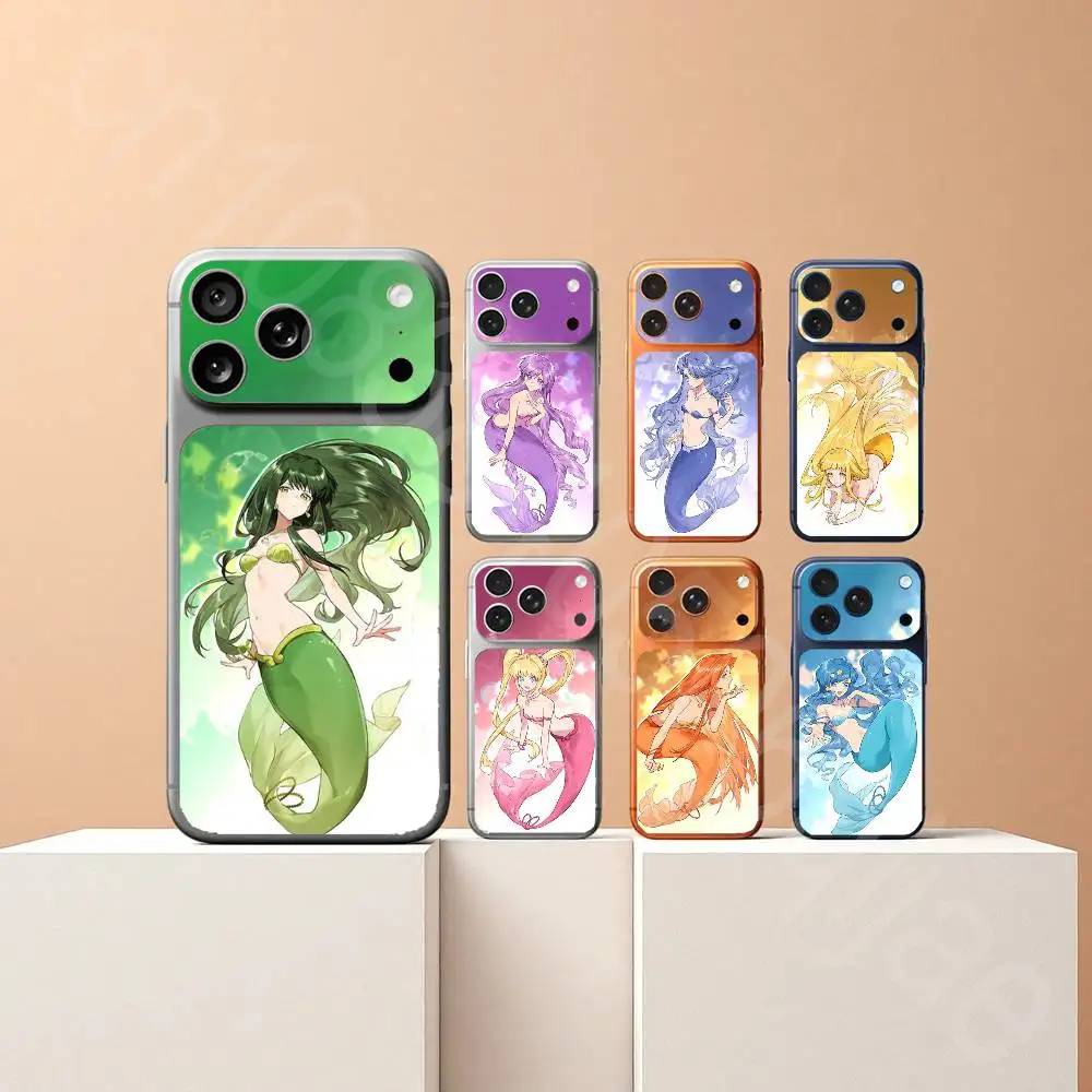 

Mermaid M-Melody For iPhone 17Pro or ProMax Battry Back Cover with Camera Decal Skin Rear Protective Sticker Film