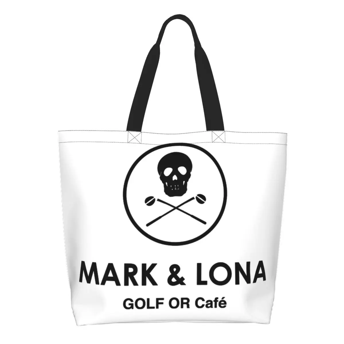 Trendy Unisex Marks Lona Golf Tote Shopping Bag Large Capacity Accessories Shoulder Bag