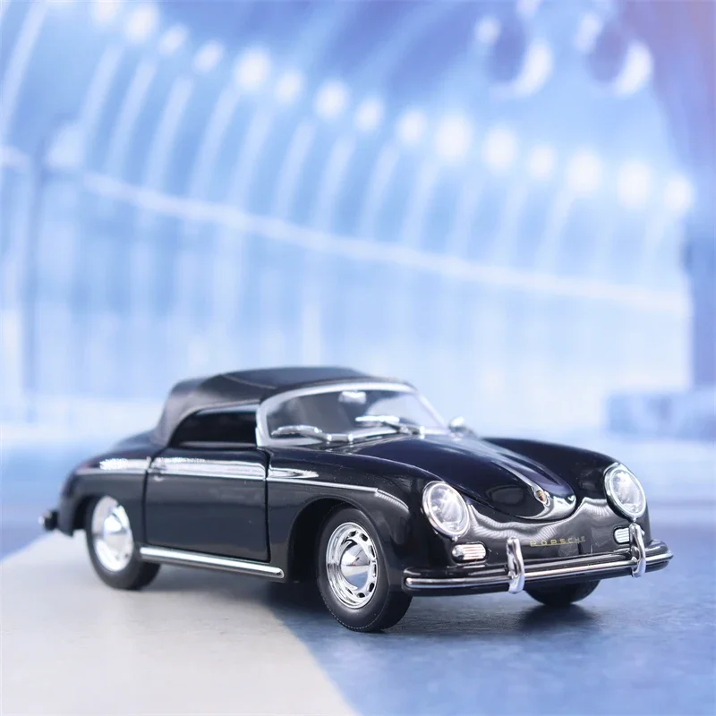 WELLY 1:24 Porsche 356A Speedster High Simulation Diecast Car Metal Alloy Model Car decoration display collection gifts B932