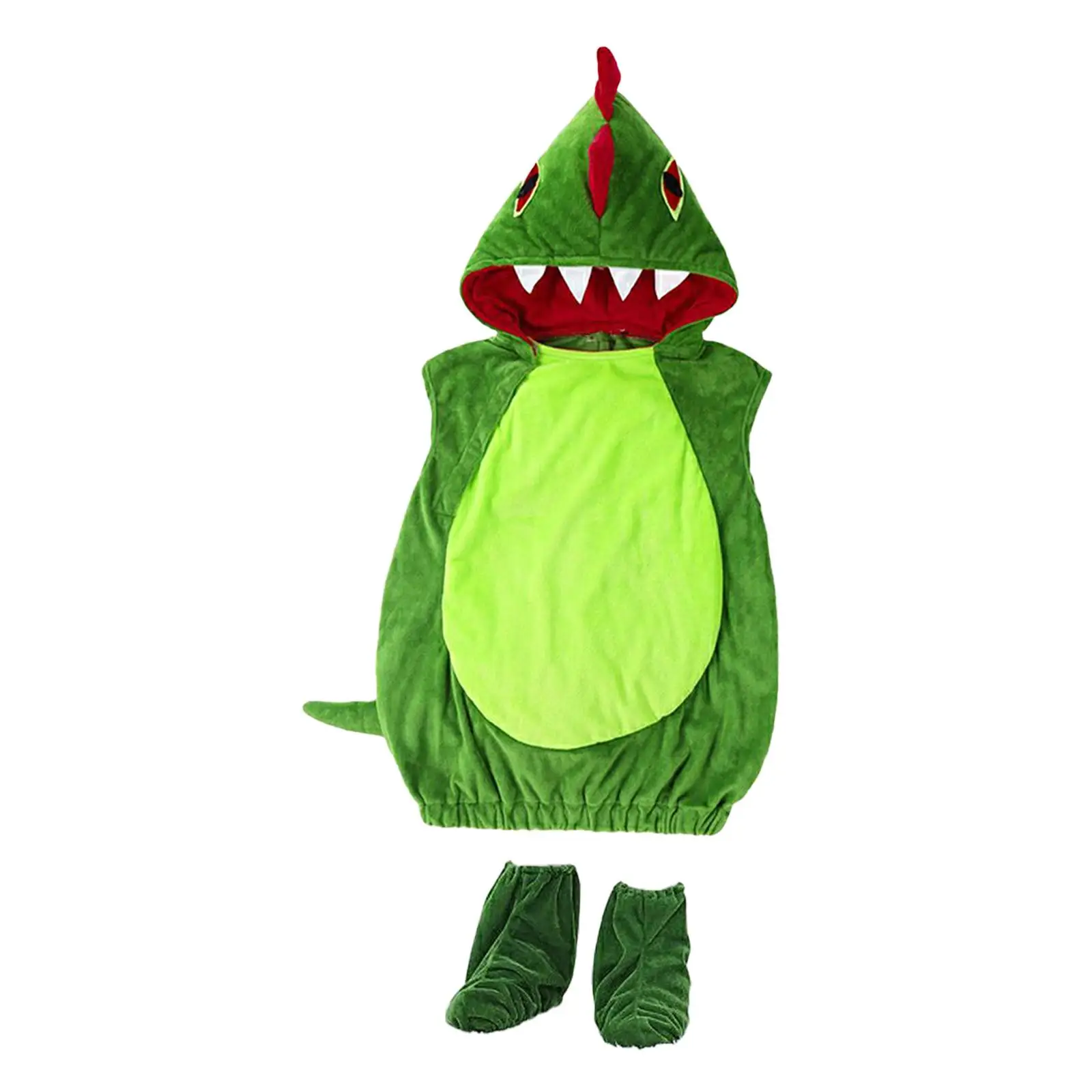 Kids Dinosaur Costume Hooded Child Clothing Boys Girls Novelty Reusable Dinosaur Dress up Cosplay for Role Playing Themed Party