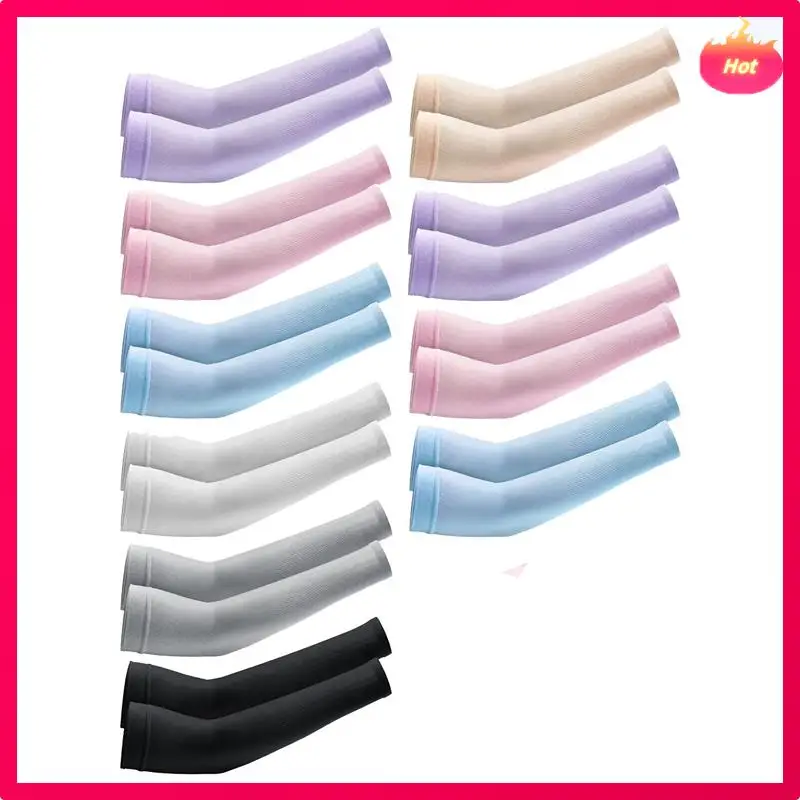 

[NEW!ABKG】 10 Pairs Cooling Sleeves UV Protection Warmers Sleeves For Men&Women,For Running, Cycling, Hiking, Golf