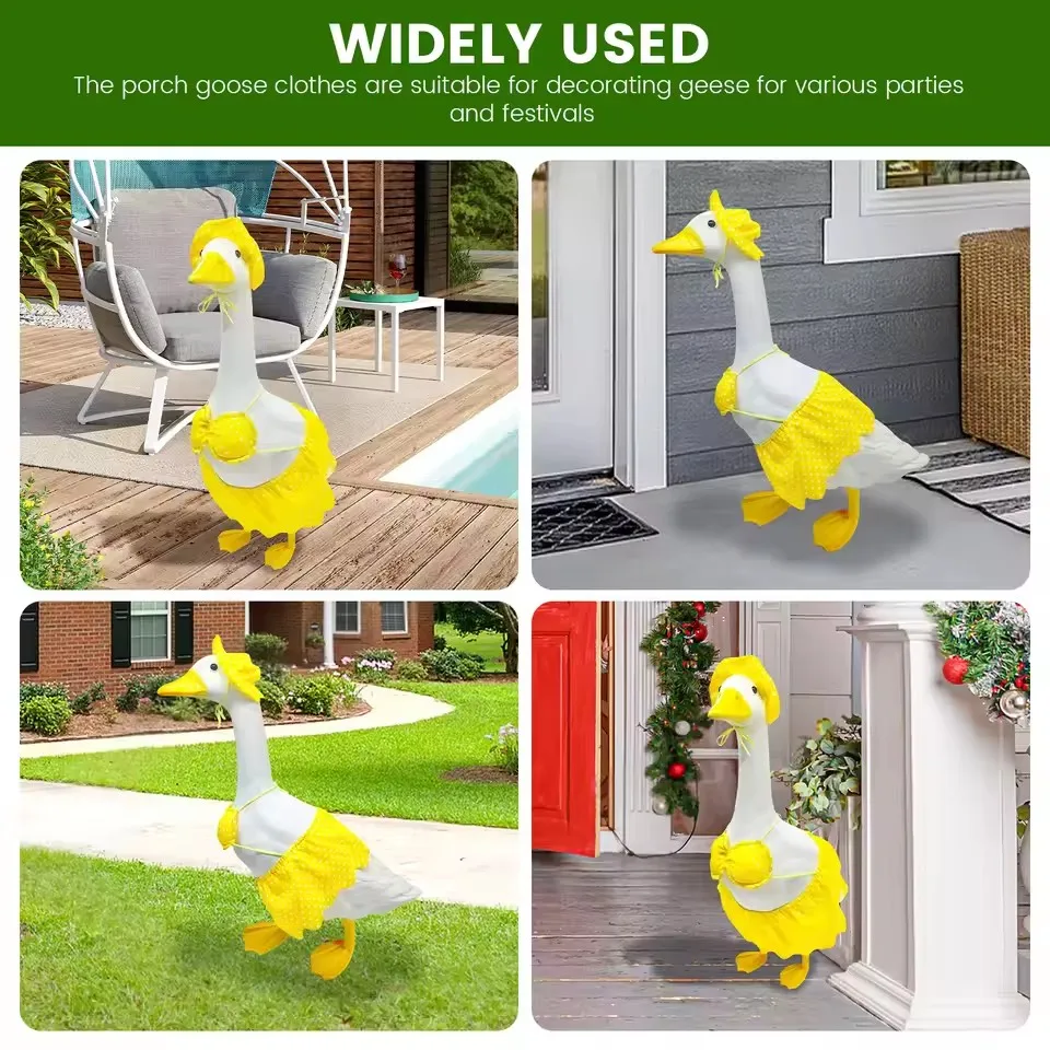 Hawaiian Yard Gooses Outfits Porch Gooses Outfits Summer Bikini Gooses Clothes For Cement Gooses Cute Gooses Clothes For Lawn