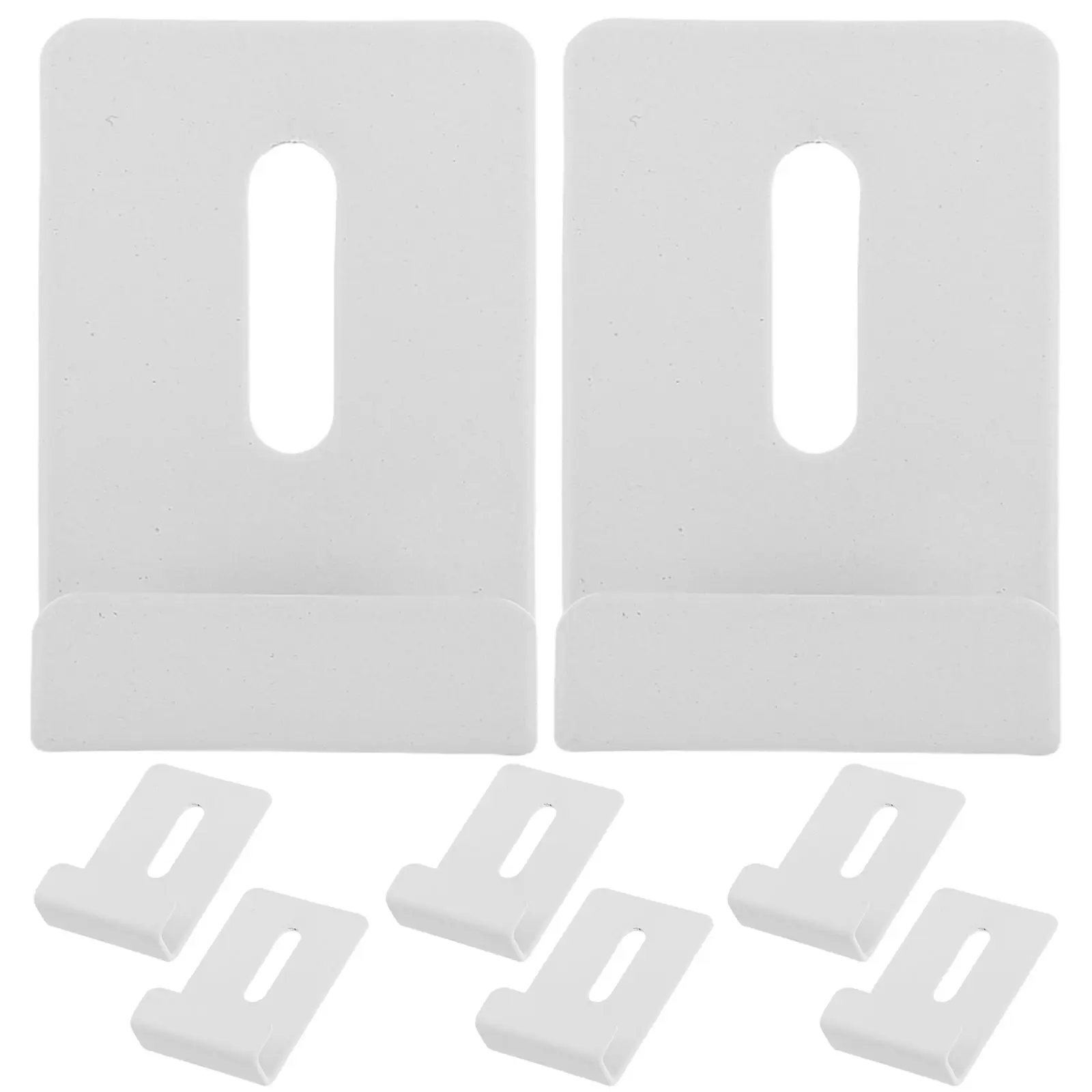 

8 Pcs Bathroom Glass Mirror Clip Hanging Clamps Bracket Holder Shower Wall Mounting Hardware Durable Metal Suitable Home Hotel