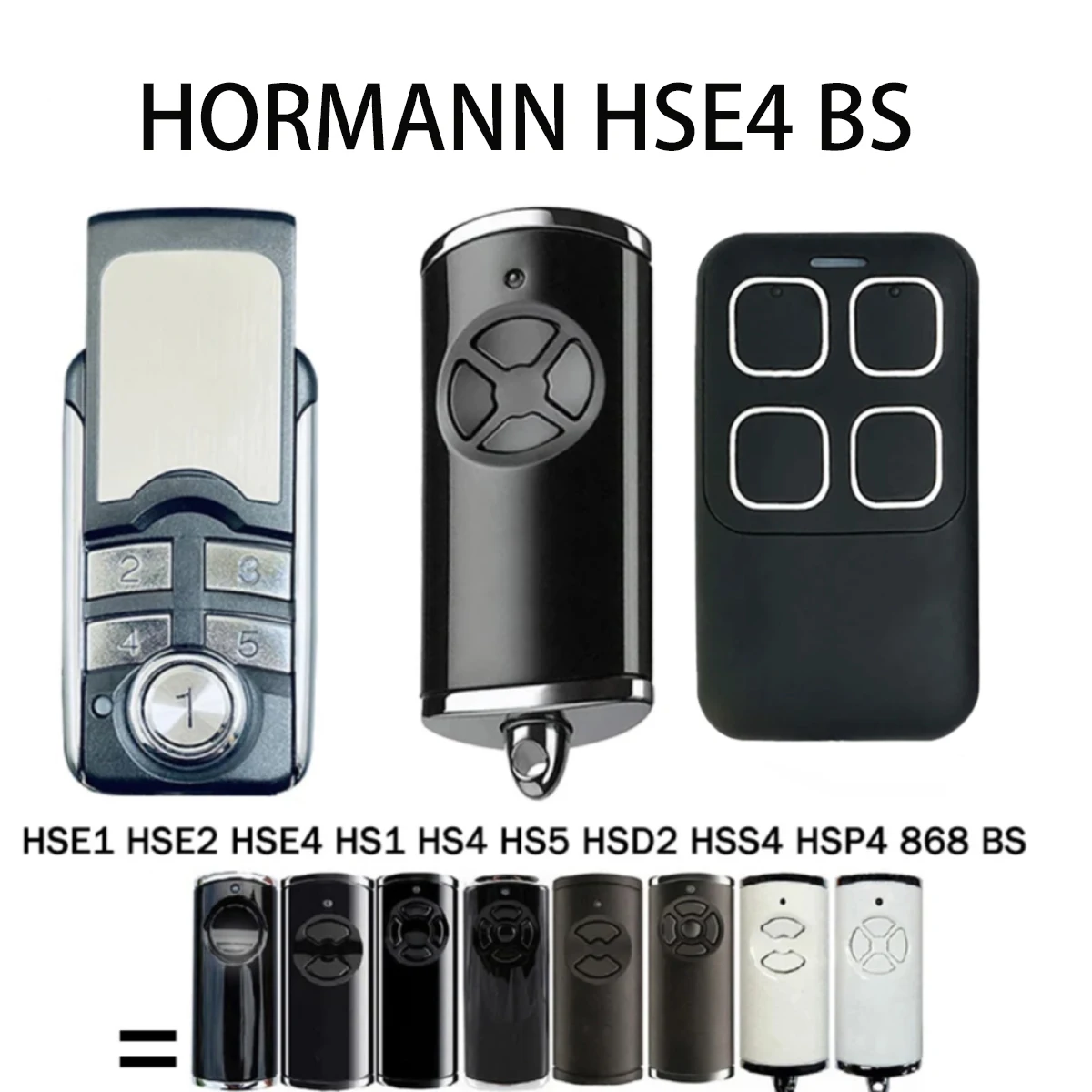 

NEW HORMANN HSE2 HSE4 868 BS BLUE LIGHT REMOTE CONTROLLER HORMANN BS SERIES 868MHz GARAGE DOOR REMOTE REPLICATOR OPENING DEVICE