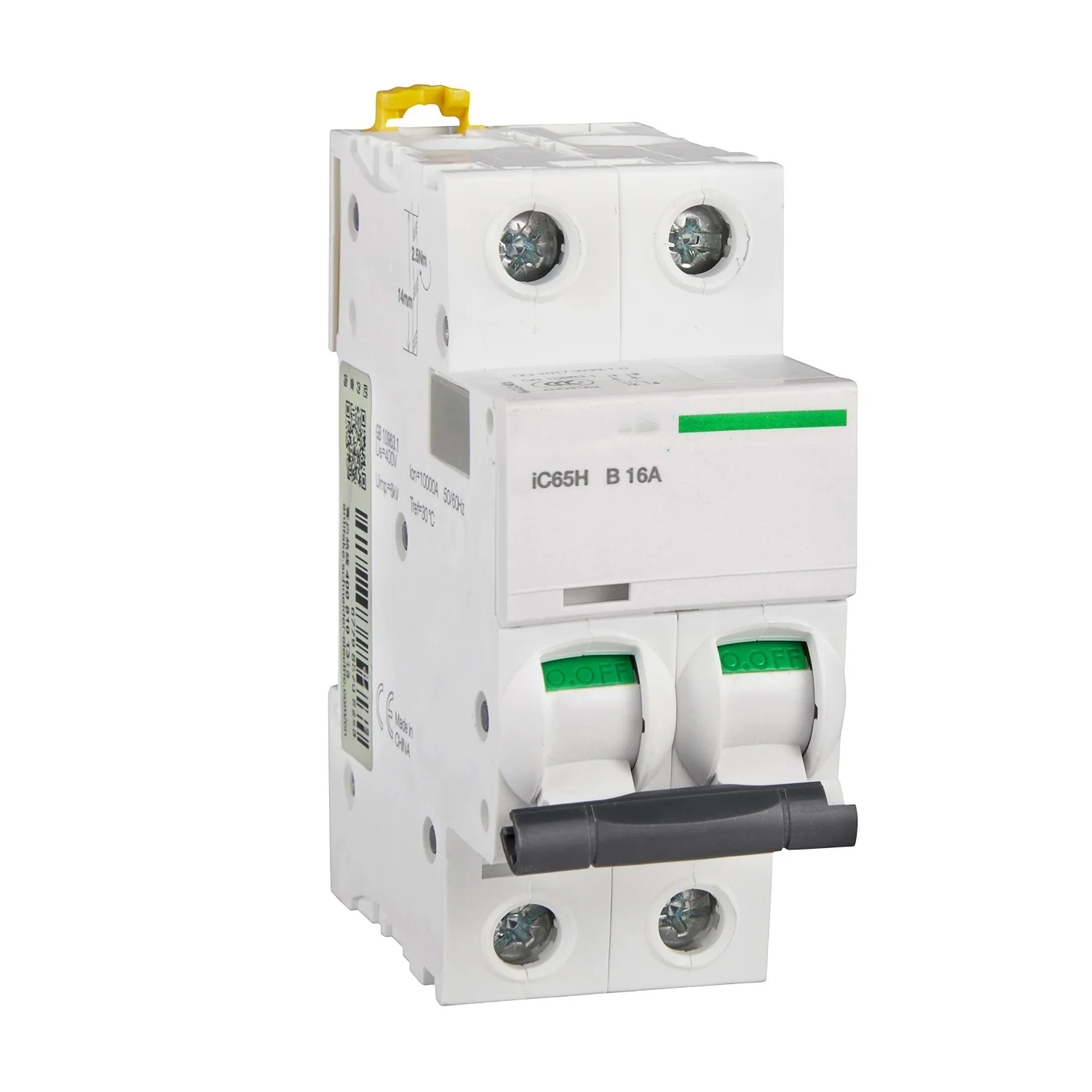 IC65H 2P B16A A9F27216 2P | 16A | B | 10KA IC65 miniature circuit breaker