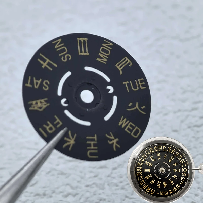 

NH36 NH36a Movement Date Week Wheel Dial Fits NH35 NH36 Movement SKX007 Watch Date Week Wheel Crown at 3.0/3.8/4.1 Oclock Parts