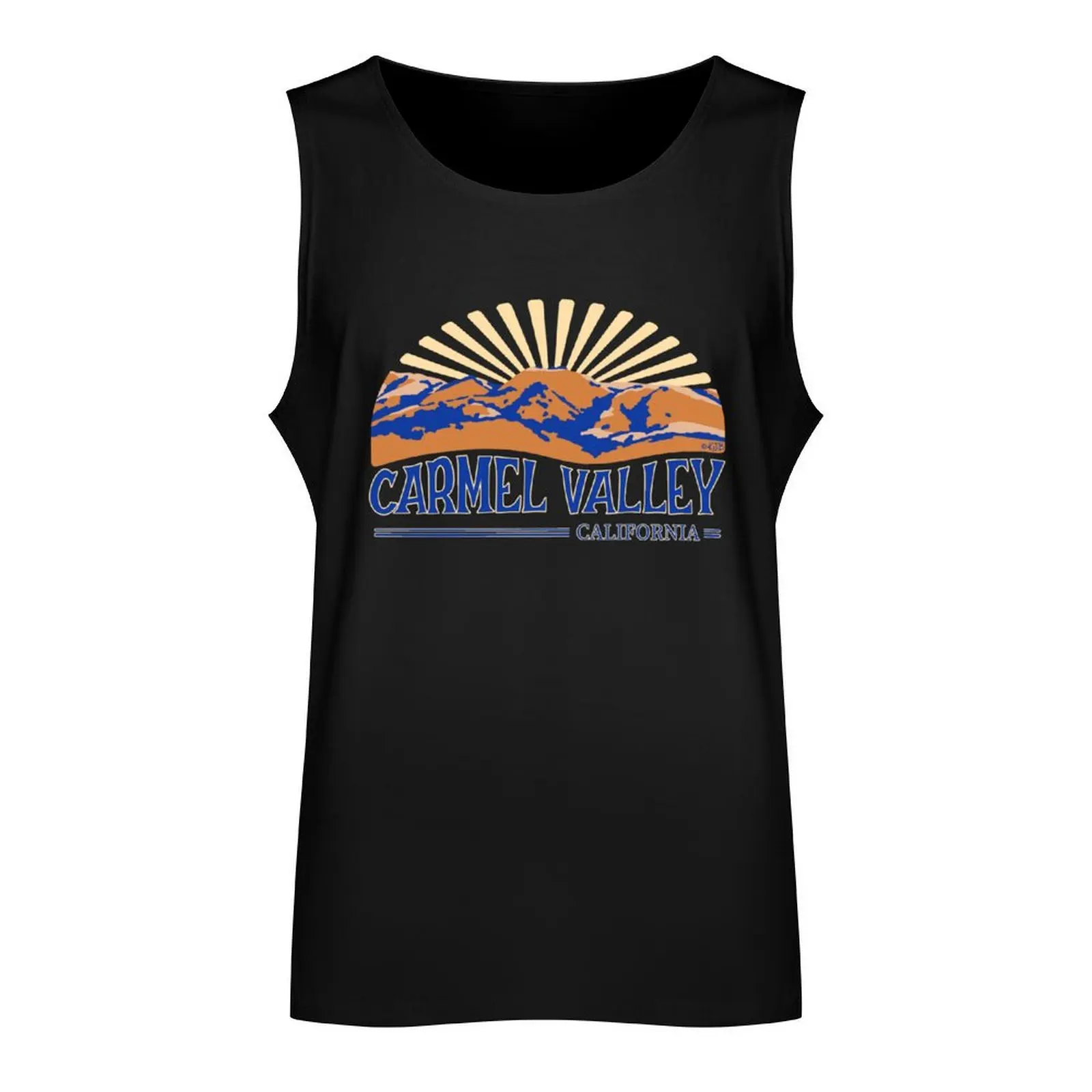 Carmel Valley California Sunburst Tank Top summer clothes man 2024 Sportswear for men Men's t-shirts