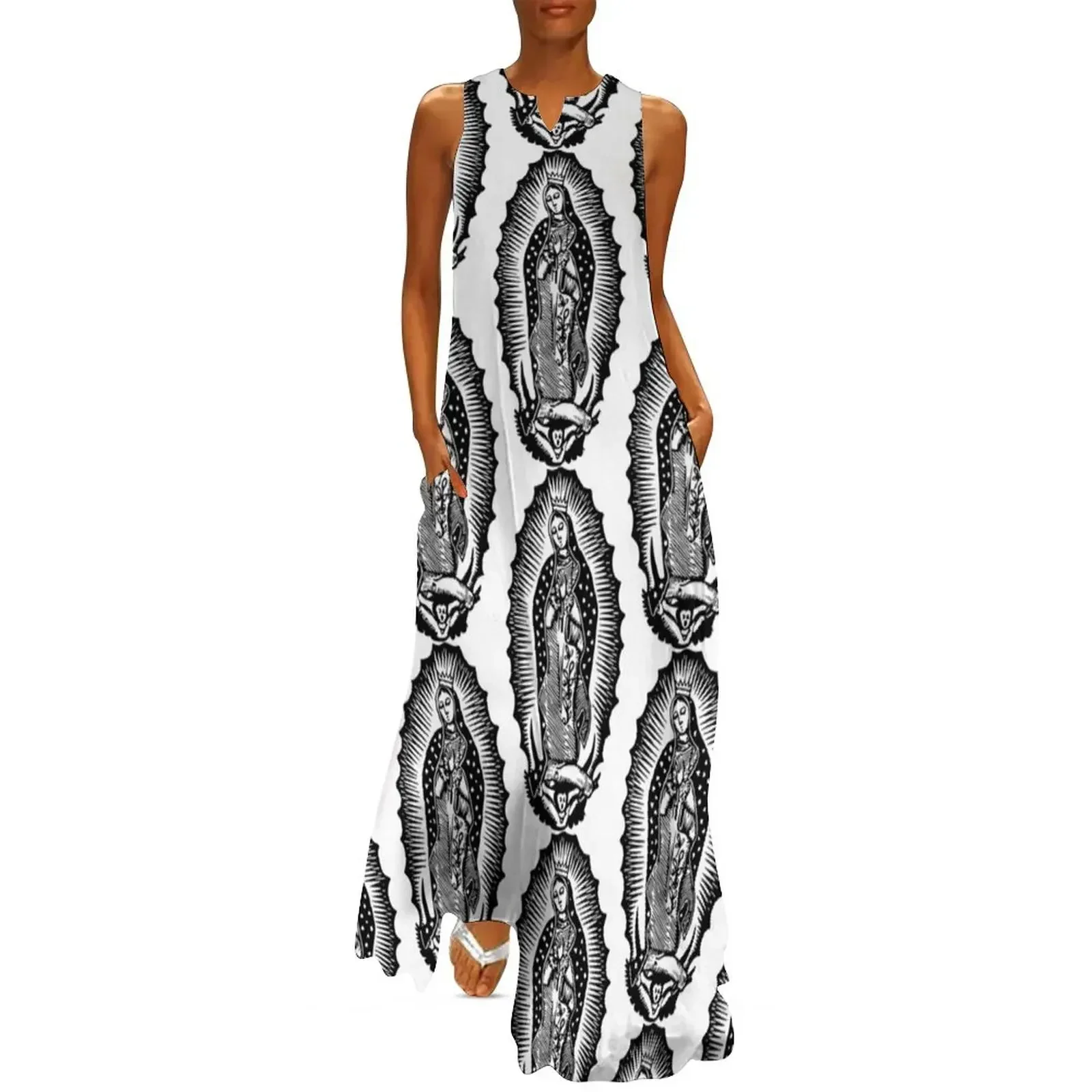 

Virgen de Guadalupe Long Dress prom dresses Clothing female summer dresses dresses for prom Dress