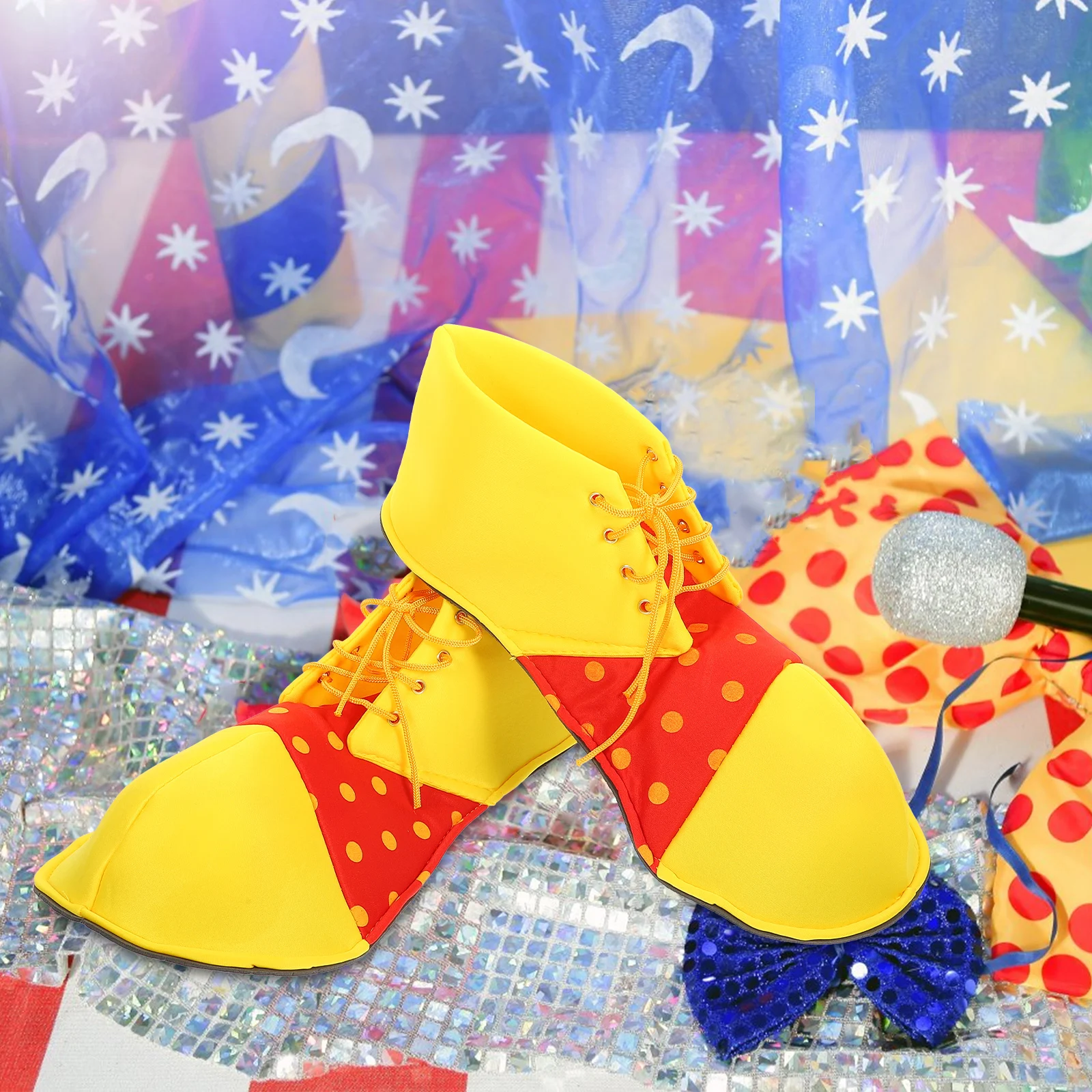 Forniture di Halloween Scarpe da clown Costume cosplay Calzature da clown grandi per la festa del circo Natale