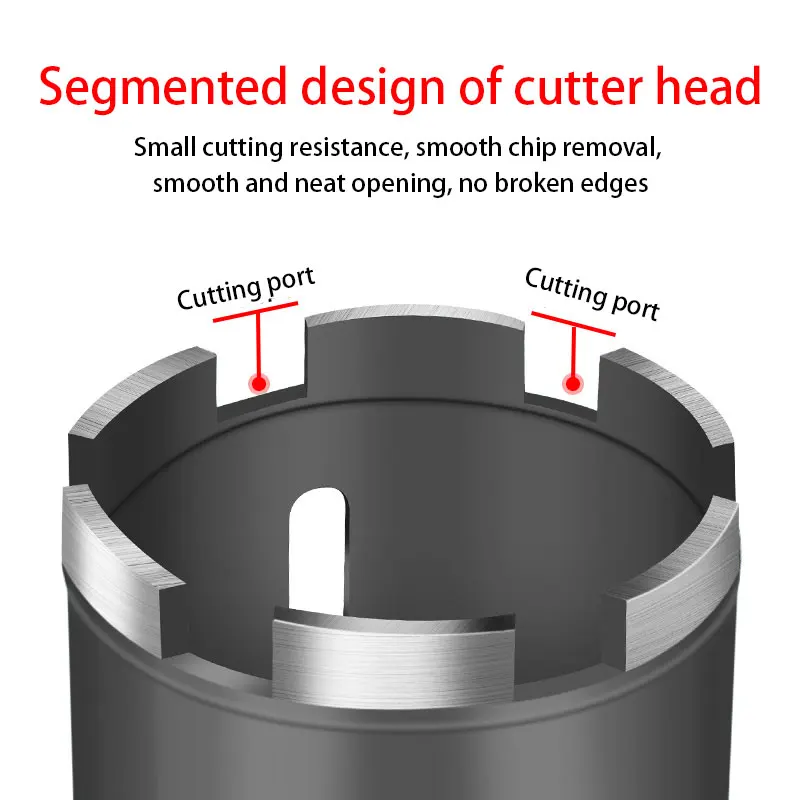 68/70mm 4-5teeth cimento buraco abridor ripple diamante núcleo bit para perfuração de pedra granito multi purpose broca conjunto