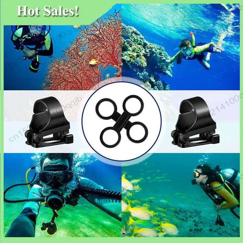 -FDDT 40X Silicone Snorkel Clip Diving Snorkel Holder Snorkel Keeper Scuba Dive Plastic Clip Snorkel Keeper Tube Holder