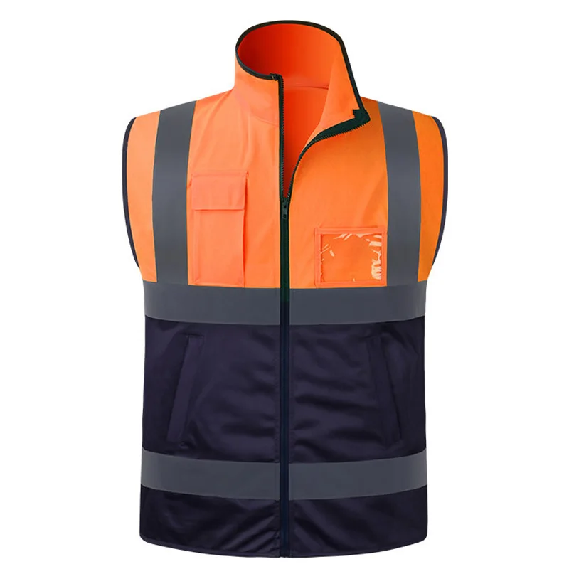 Men's Sleeveless Cycling Vest Outdoor Bike Bicycle Jerseys Running Hiking Sportswear Windproof Reflective Safety Jacket