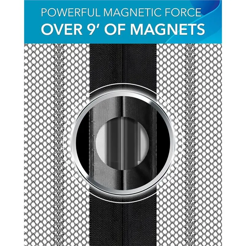 ABZL Magnetic Screen Door Screen Door For Sliding Glass Door Magnetic Screen Door For French Doors Magnetic Door Curtain
