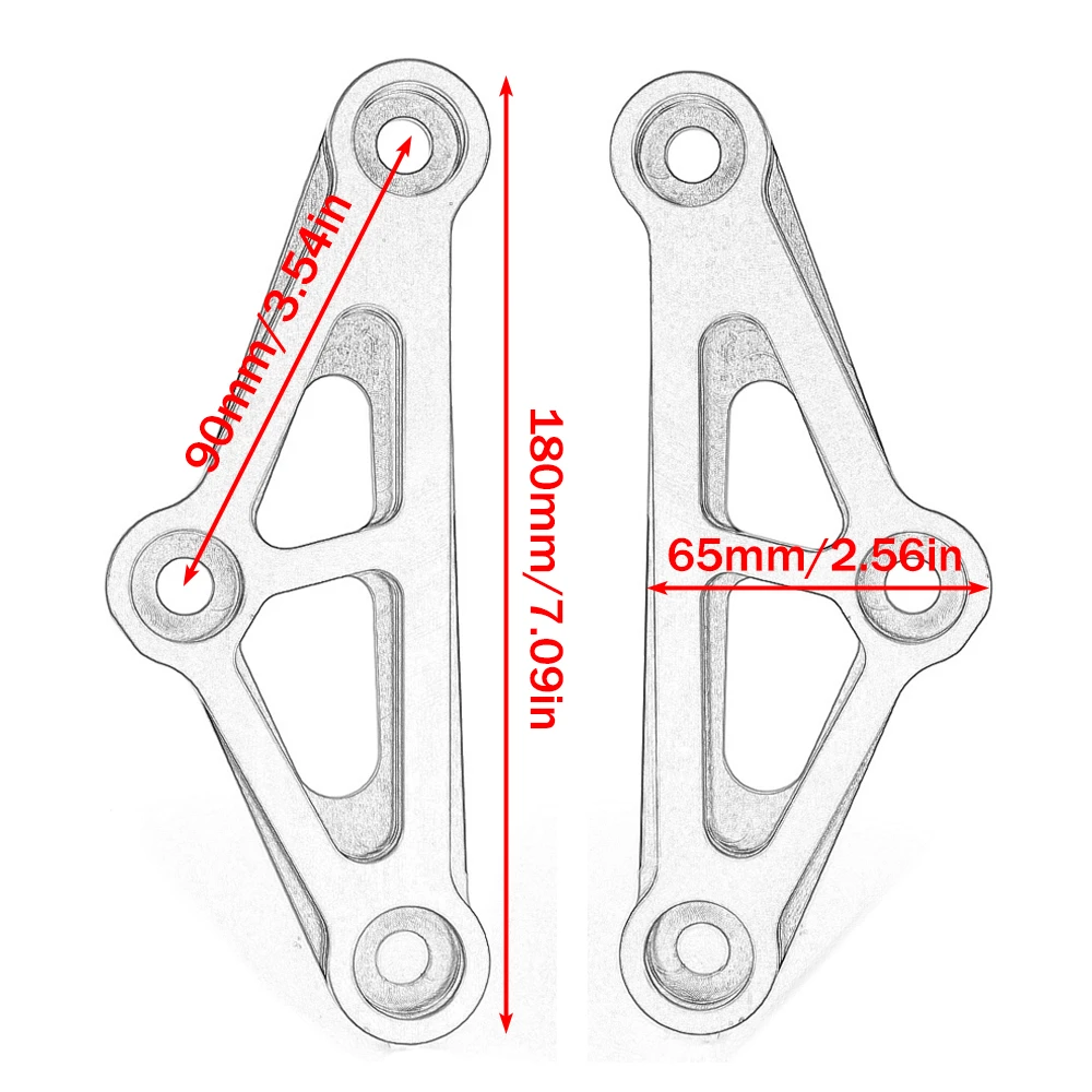 Motorcycle Rear Suspension Linkage Drop Lowering Link Kit For Kawasaki Z900 Z 900 RS Z900RS Z1000 2017-2026
