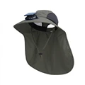 Army green solar fan