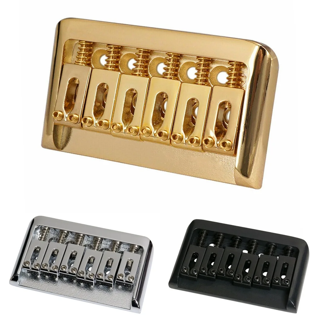 Guitar Hardtail Bridge Saddl Fixed Hardtail 6-String Electric e for Stratocaster Telecaster ST TL Guitar Replacement Parts - view 2