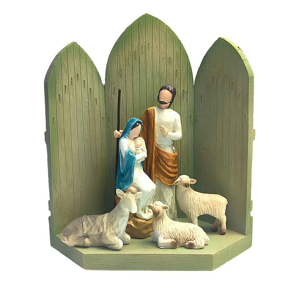 

Character Statue Collection Tabernacle Sculptures of Jesus Nativity Collection Magic BibleHoliday Christmas Gift