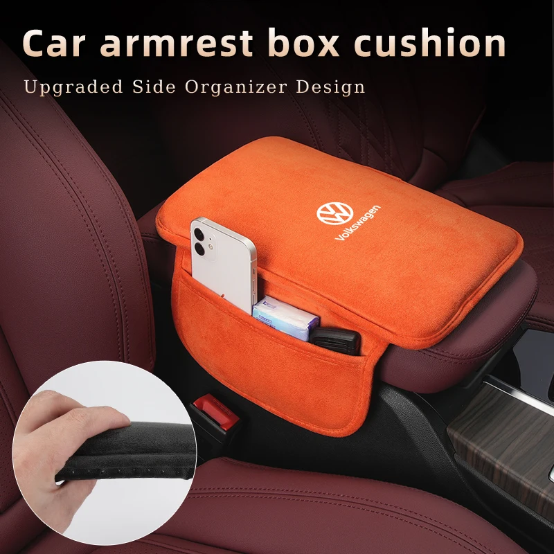 Car Center Console Armrest Box Protector Pad Storage Mat For Volkswagen VW Jetta Golf Beetle CC EOS GTI MK2 MK4 MK5 MK6 MK7