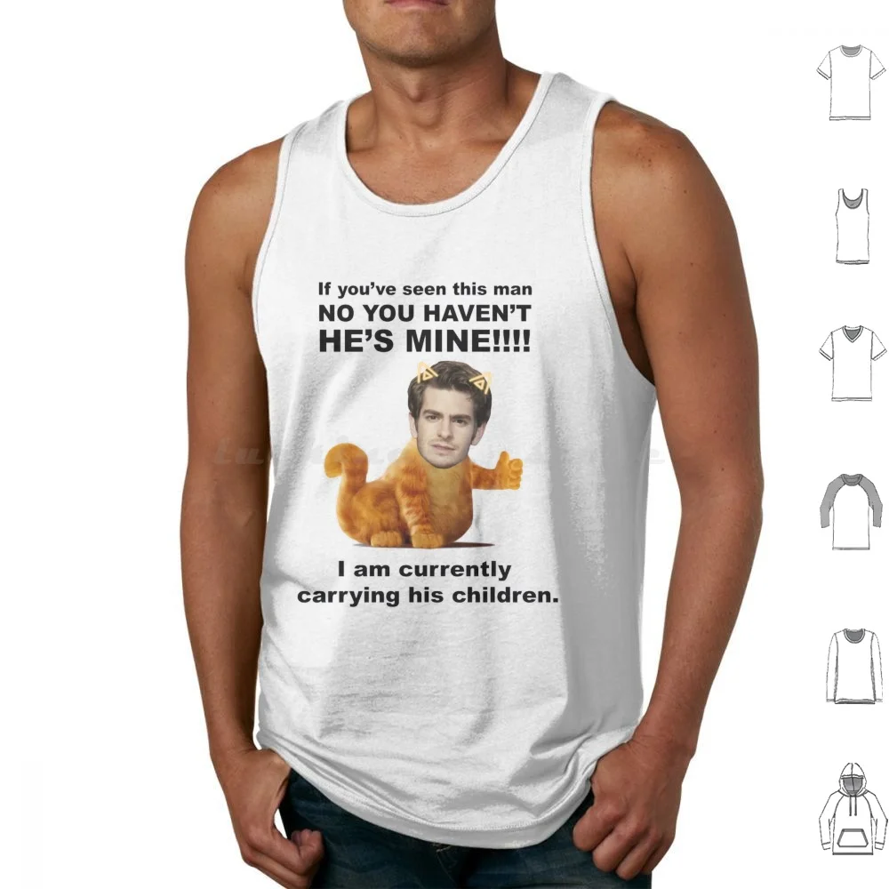 Funny He's Is Mine Andrew Tank Tops Print Cotton Andrew Chiropractor Peter Parker No Way Home