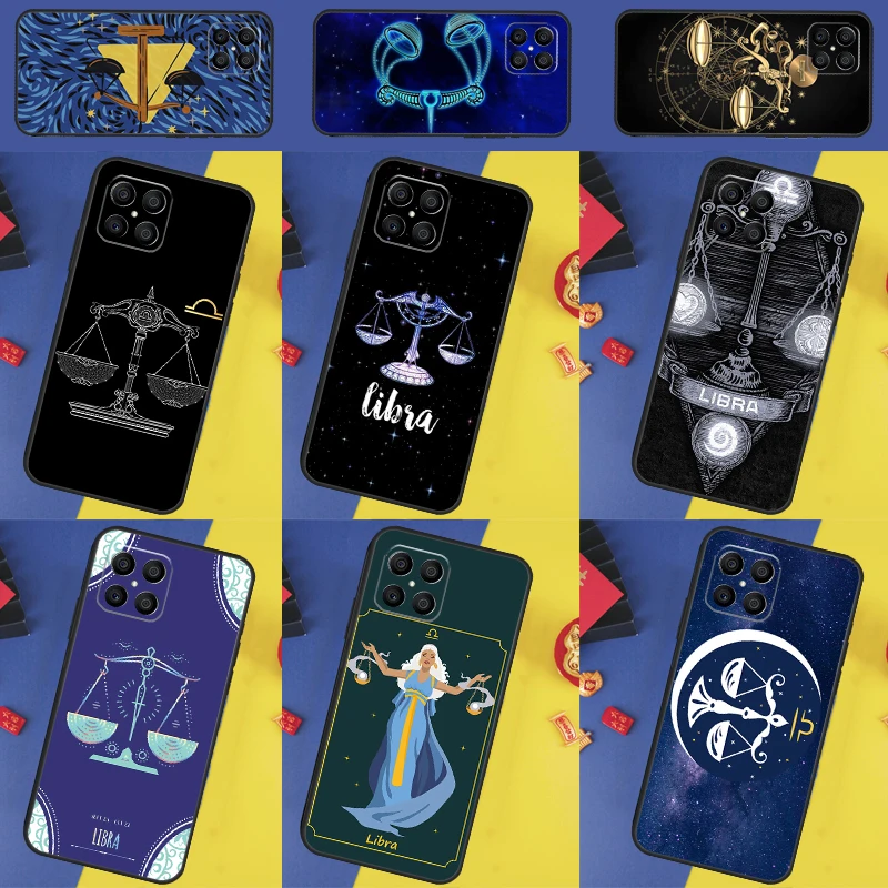 Zodiac Libra Balance For Honor 50 70 X7 X8 X9 Case For Huawei P30 Pro P50 P40 P20 Lite P Smart Z Nova 5T Coque