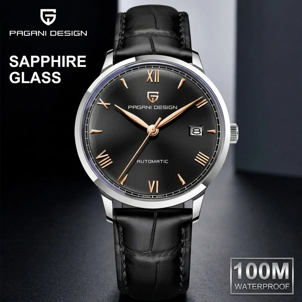 PAGANI DESIGN New Luxury Men's Mechanical Watch Top Brand Sapphire Glass Stainless Steel 10Bar Waterproof Men's Automatic Watch