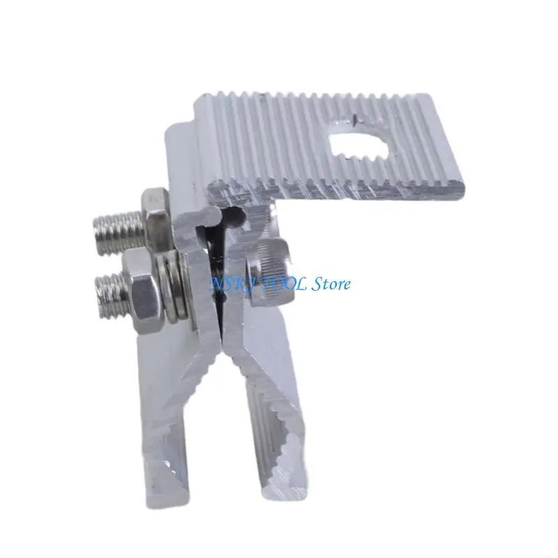 

L8RC 4pcs Aluminum Solar Clamps Corrosion Resistant Fixing for Various Installations