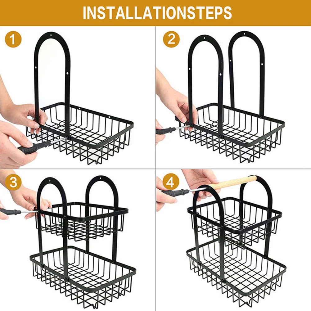 

Household Fruit Holder Detachable Multi-Function Handheld Fruit Basket Storage Rack for Kitchen Fruits Seasoning Jars Organizer