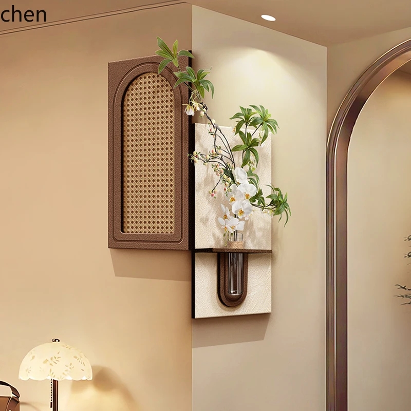Living Room Entrance Corner Decorative Painting Three-Dimensional Sandstone Corner Hanging Painting