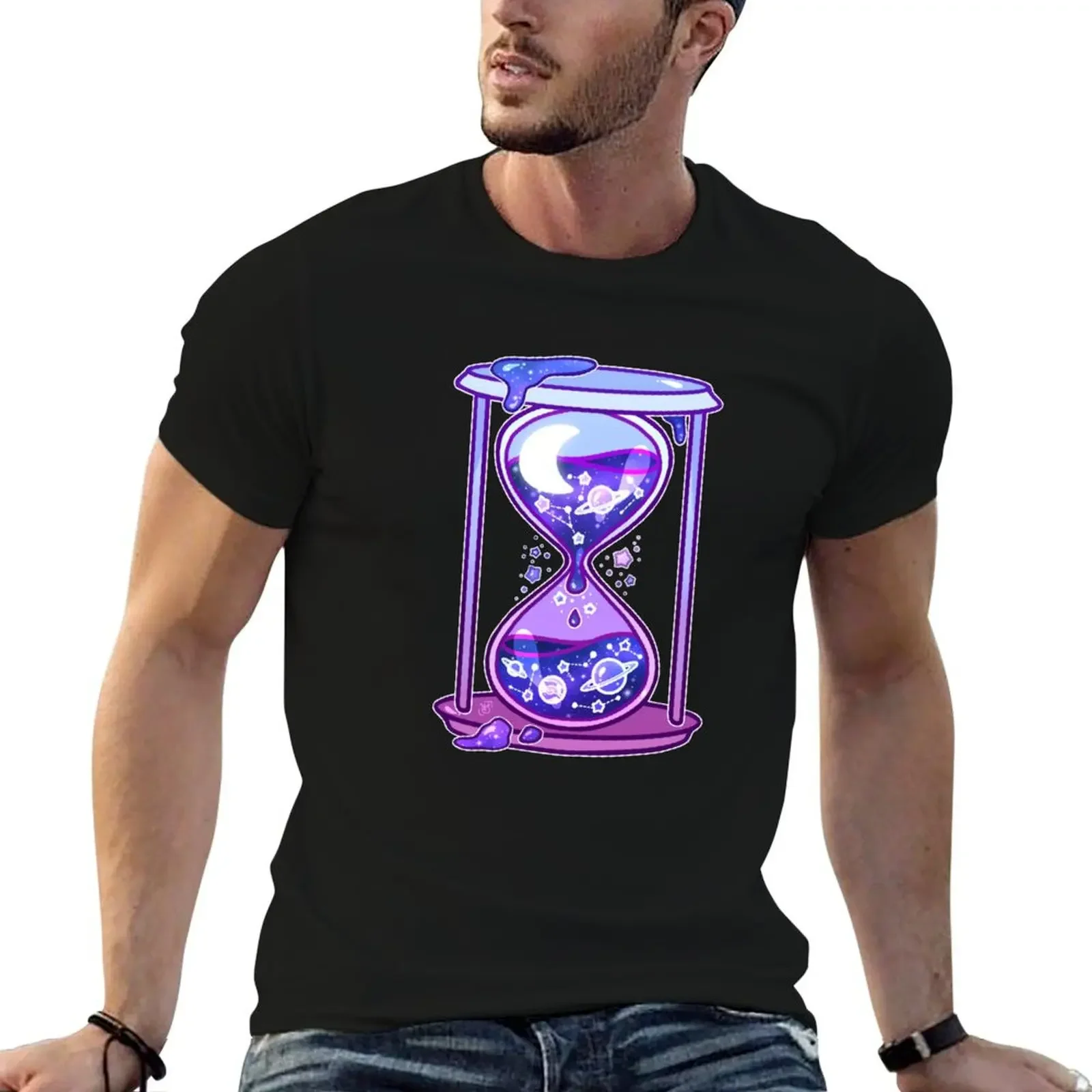 Celestial Hourglass T-Shirt oversized sports fans custom t shirt mens t shirts