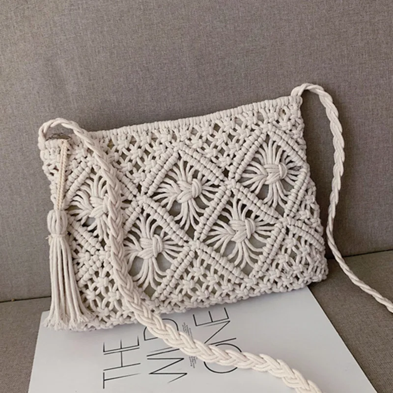 Fashion Woven Shoulder Bags Straw Summer Women Weave Crossbody Beach Travel Handbag Female Bag Women Messenger Bags Bolsa