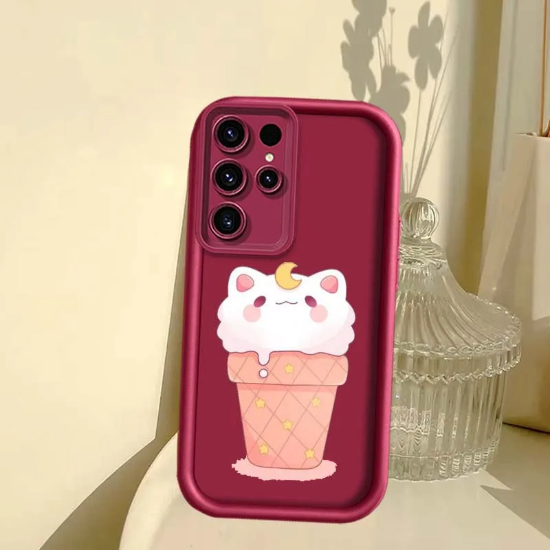 Cute Cartoon Creative Design For Samsung Galaxy S25 S24 S23 S22 S21 Ultra Lite Plus FE Eye Ladder Phone Case Cover