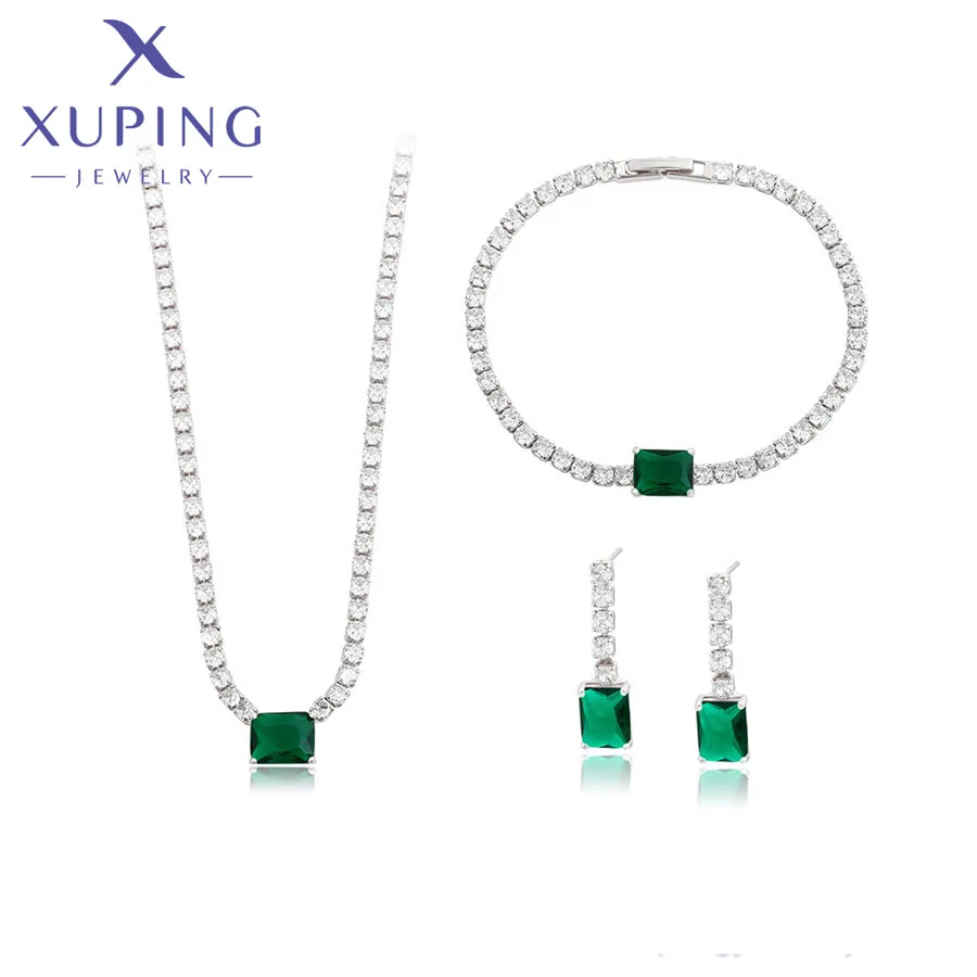 

Xuping Jewelry Fashion New Arrival Romantic Style Rhodium Color Women Girl Jewelry Set A00919896