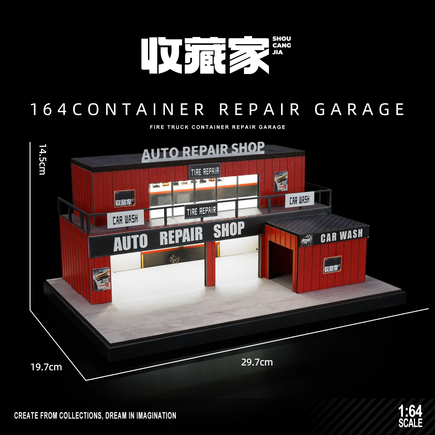 Collector 1/64 Fujiwara Tofu Winkel Miniatuur Scène Model Beeldjes, Rekwisieten en Ornamenten Kleinschalige Display Zandtafel